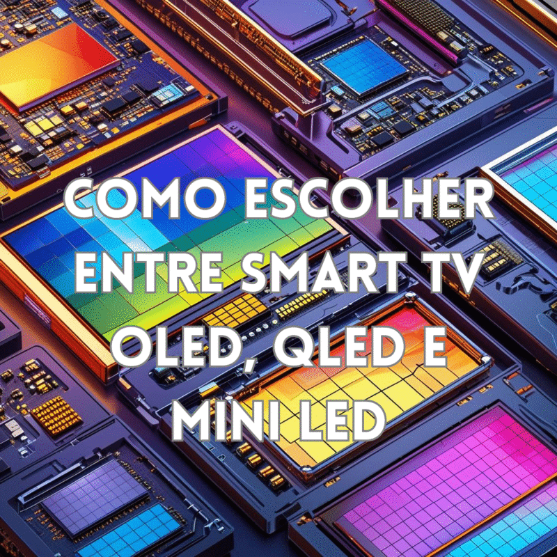 Como escolher entre Smart TV OLED, QLED e Mini LED: Guia definitivo para não errar na tecnologia
